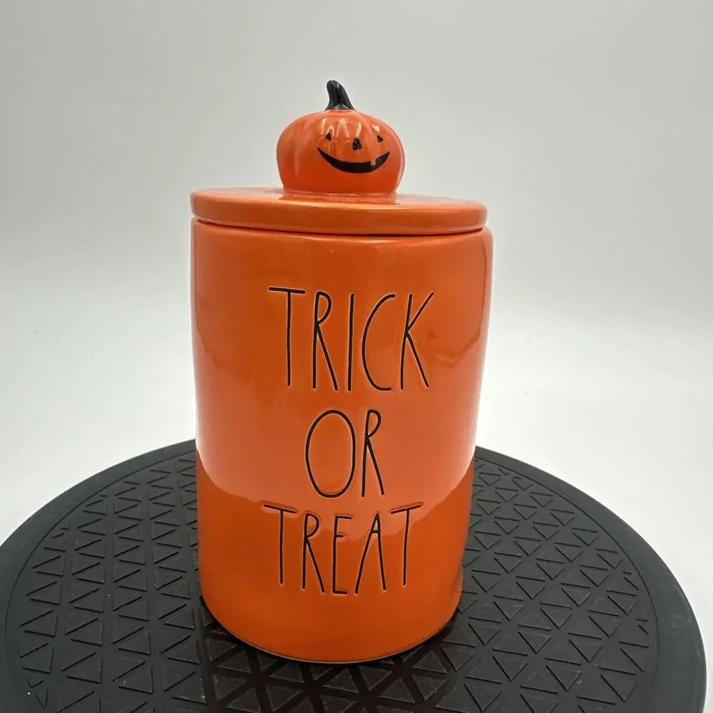 New Rae Dunn Halloween Trick Or Treat Candle Jack O Lantern PopcornPumpkin Scent